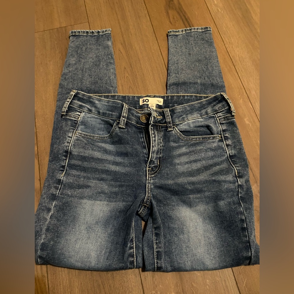 SO Women's Dark Blue Skinny Jeans